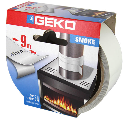 nastro in alluminio autoadesivo resistente alle alte temperature mm.40xmt.9 bianco cod:ferx.3262