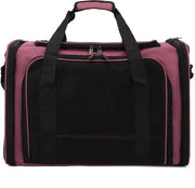 Portatile, respirante borsa per gatti, gabbia per gatti e cani portatile con cuscino morbido per viaggi in treno/automobile (rosa, 45x30x30cm) - L