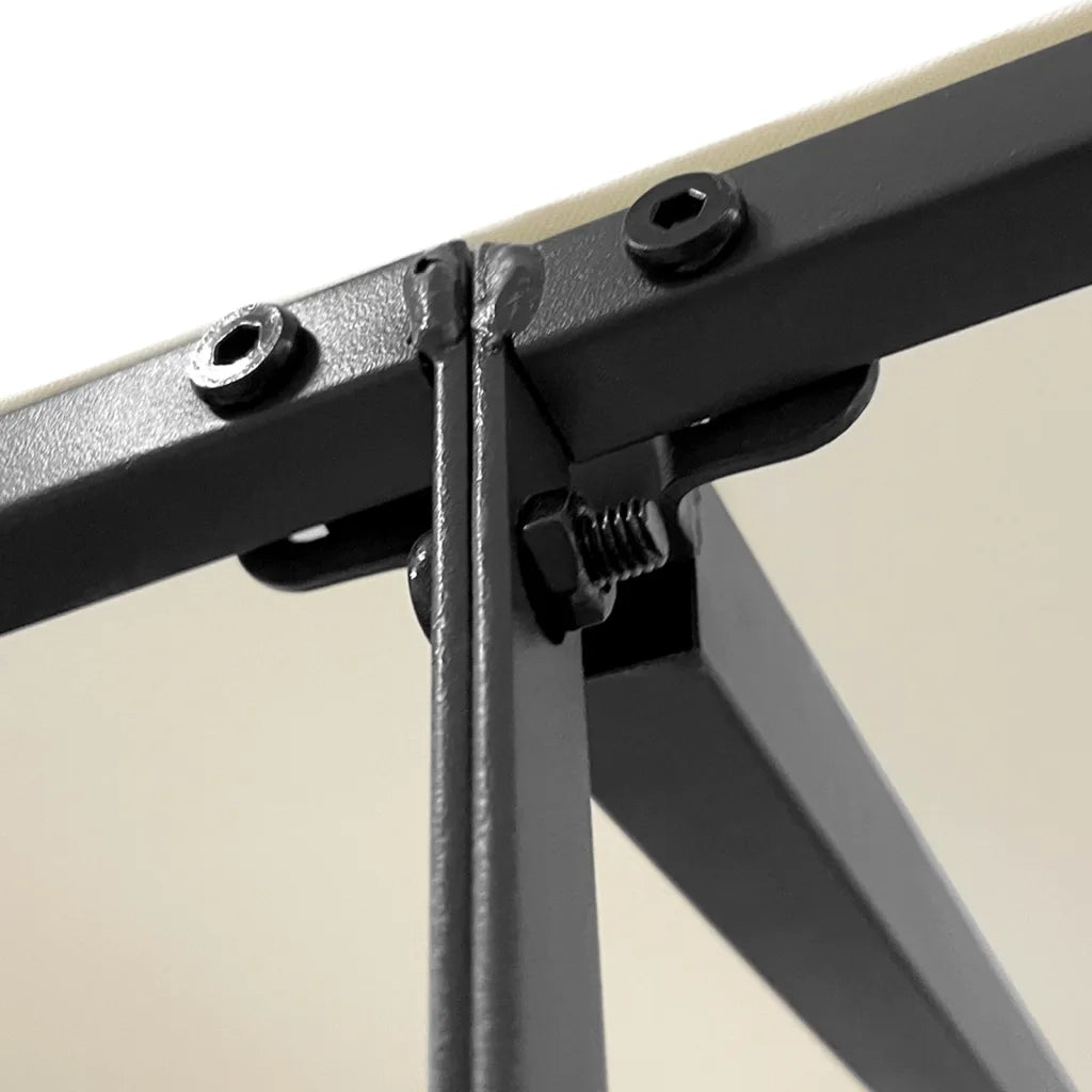 Tettoia Crema 2x2,3 m 180 g/m2 Tessuto e Acciaio CFW3943373