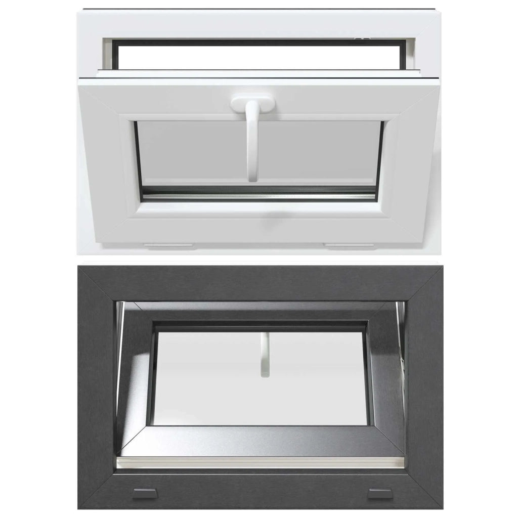 Finestra per Soffitta RISOR 60 x 40 cm PVC e Vetro Antracite CFW8986042