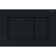 PLACCA DI COPERTURA 2 TASTI SIGMA 30 GEBERIT Nero ludico bordo inf. Nero opaco-