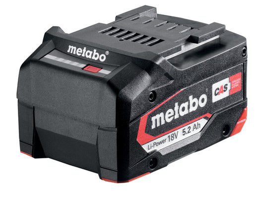Metabo 18 V Li‑Power – Batteria 5,2 Ah (625028000) – Compatibile piattaforma CAS