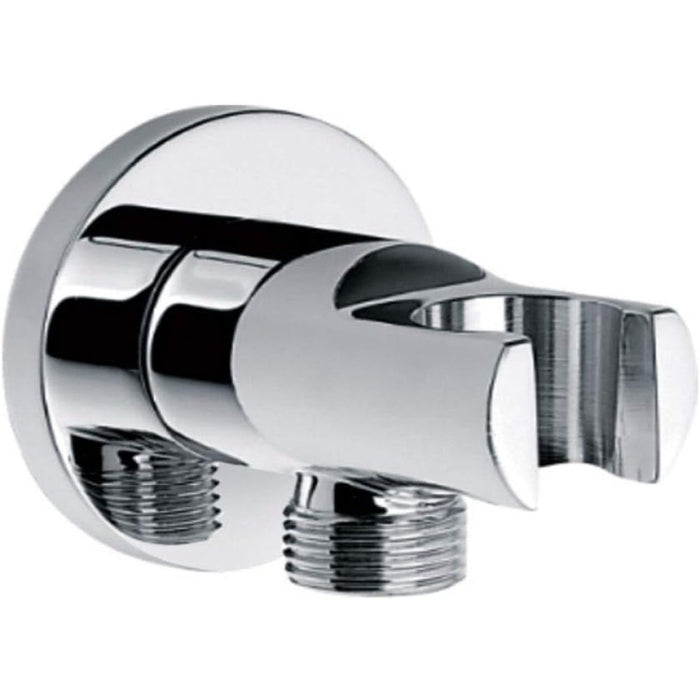 Morgana supporto doccia c presa acqua cromato paini 73cr480