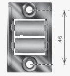 Guida cinghia rettangolare verticale (passacintino)