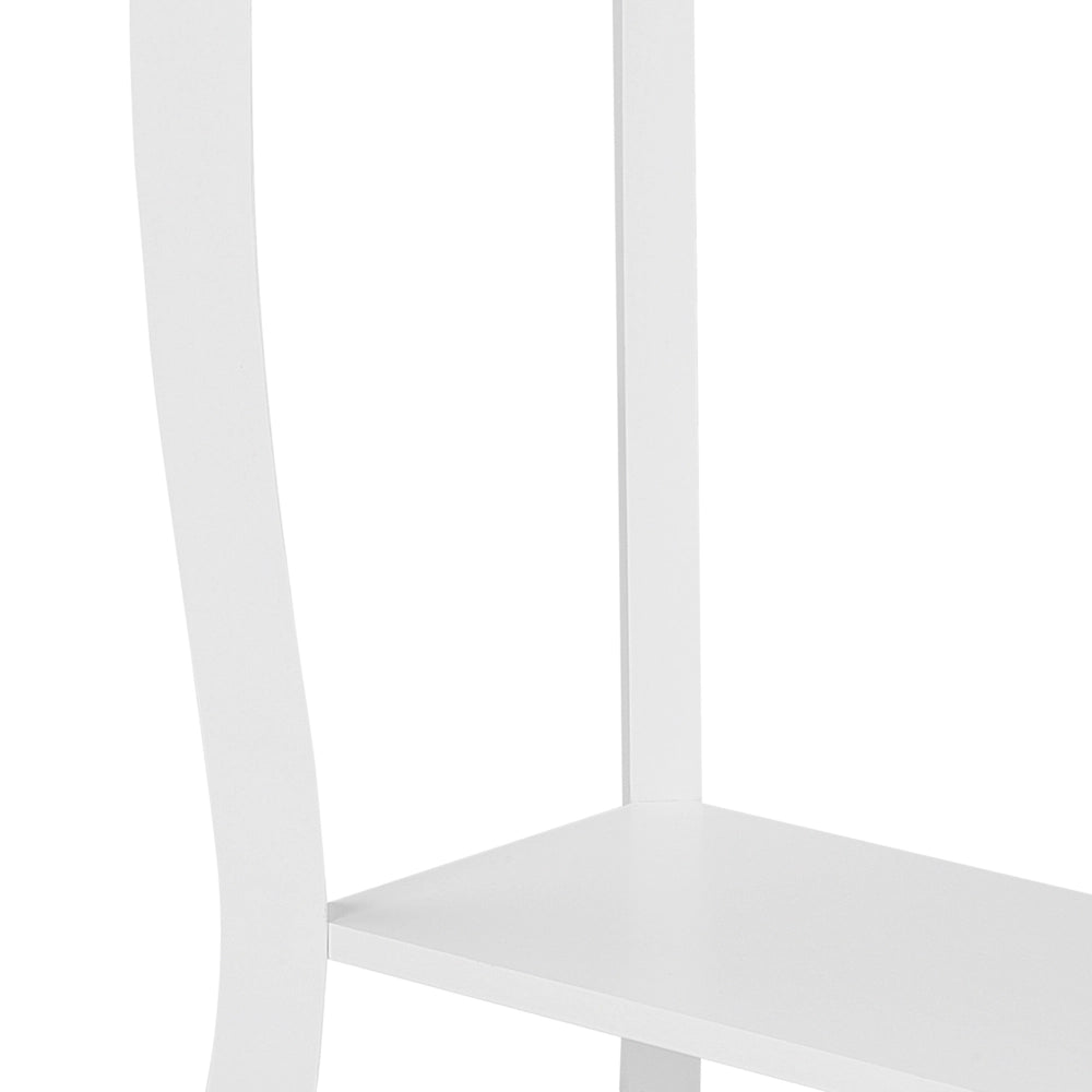 Consolle Bianco 100 x 30 cm Scaffale Espositore Moderno in Stile Francese Soggiorno Corridoio Camera da Letto