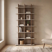 Libreria a Giorno Navas20A 12 Vani Colore Artisan Oak e Cashmere