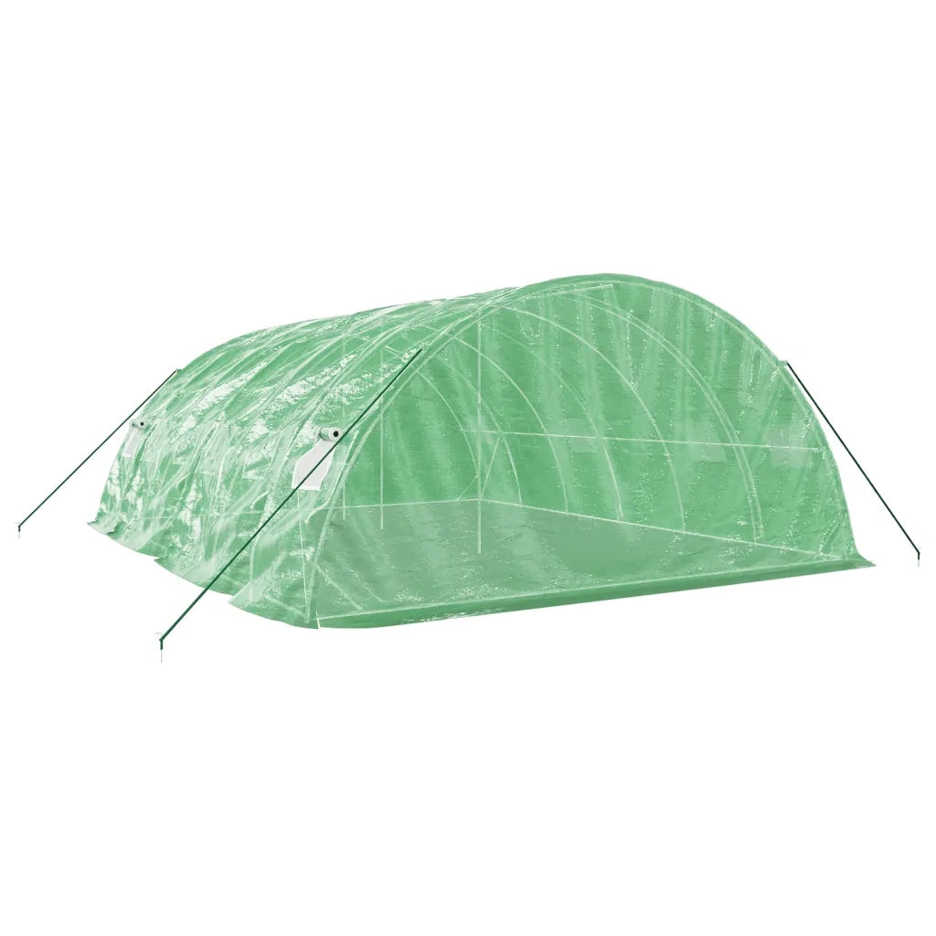 Serra con Telaio in Acciaio Verde 30 m² 6x5x2,3 m 3188084