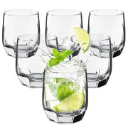 Bicchieri KADAX per bevande, whisky, succhi di frutta, set da 6 bicchieri, 215 ml