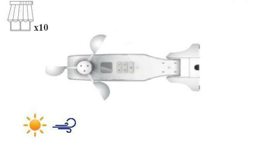 Anemometro radio SOLE e VENTO per motori radio Rollmatik (KIT H solo per motori radiocomandati)