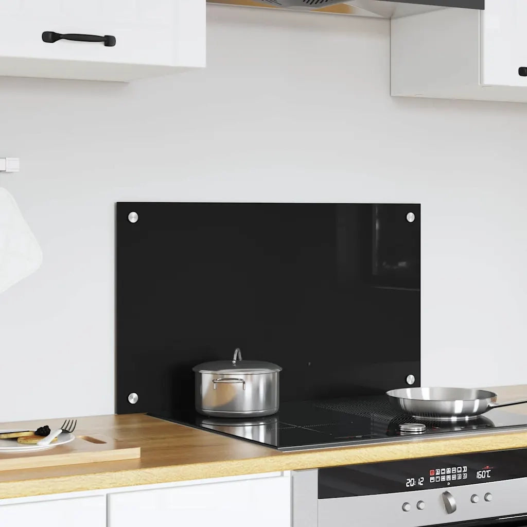Schienale da cucina Nero 70 x 40 cm vetro temperato CFW6380412