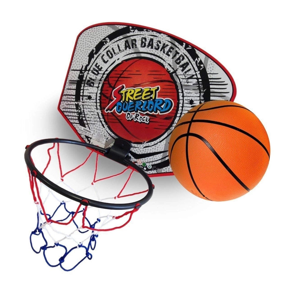 Trade Shop - Mini Tabellone Canestro 18cm + Palla Basket Con Rete Pallacanestro Bambini Giocattolo -