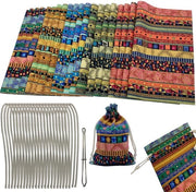 Pacco di stoffa 20 pezzi - Stoffa in cotone 28 x 22 cm - Materiale per fai da te - Sacchetti di regalo - Piccoli sacchetti - Incluso ago da cucire - Cotone