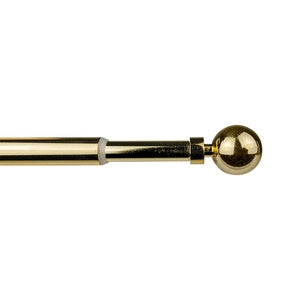 BASTONE METALLO D 12/9  70/120CM PALLA ORO- 1,0 pz