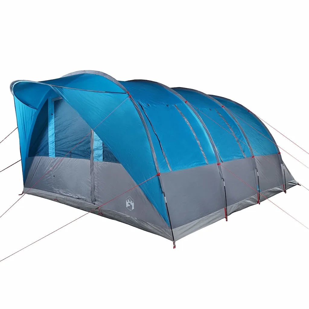 Tenda Familiare a Tunnel per 7 Persone Blu Impermeabile 94626