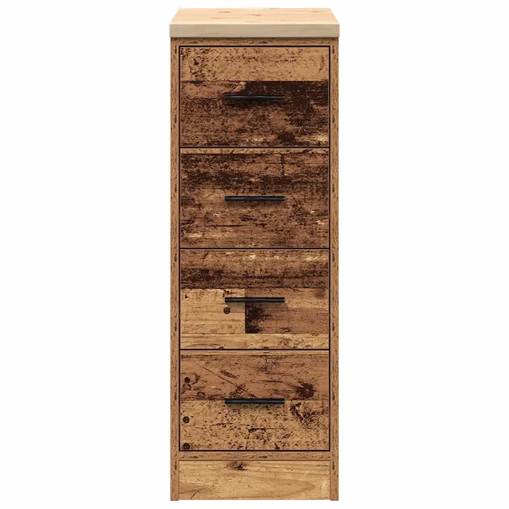 Armadietto per Garage in Legno Vecchio 30x51x85 cm CFW5502117