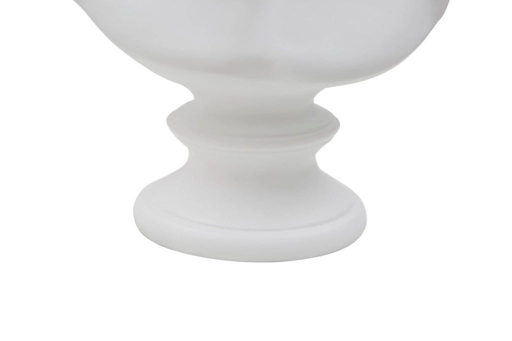 Scultura Roman 21,5x14,5x34 cm in Poliresina Bianco