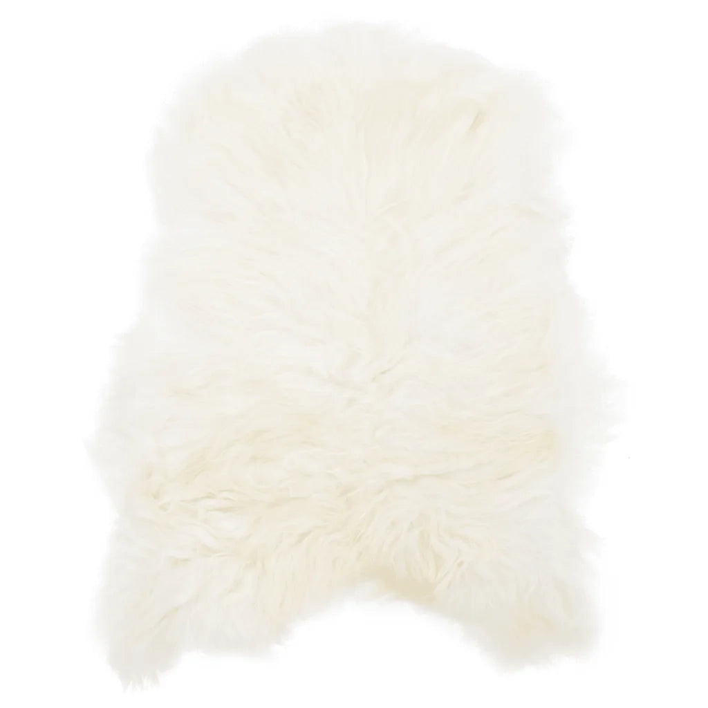 Fodera per Sedia in Pelle di Pecora Islandese Crema 70x110 cm CFW7697716
