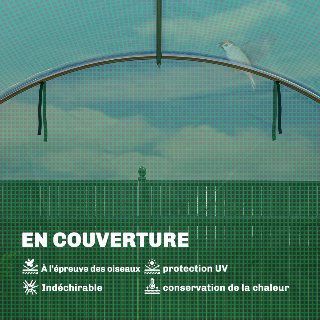 Serra tunnel 12m2 ¨C zephmum ¨C verde 295x400x200cm