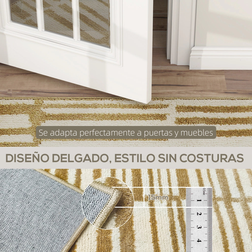 Tappeto Moderno Pelo Corto Lavabile ¨C zephmum ¨C 170x120 cm Crema