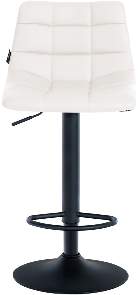 Set di 2 sgabelli da bar Jerry in similpelle bianco,nero