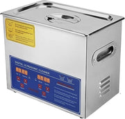 Pulitore ultrasonico in acciaio inossidabile - Macchina di pulizia ultrasonica - Riscaldamento digitale - Timer - Pulizia gioielli - per uso commerciale - personale - domestico - (3L)