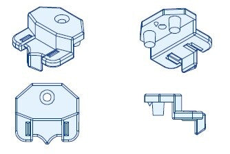 Funghetto Scivolo per Box Doccia in PVC a Soffietto