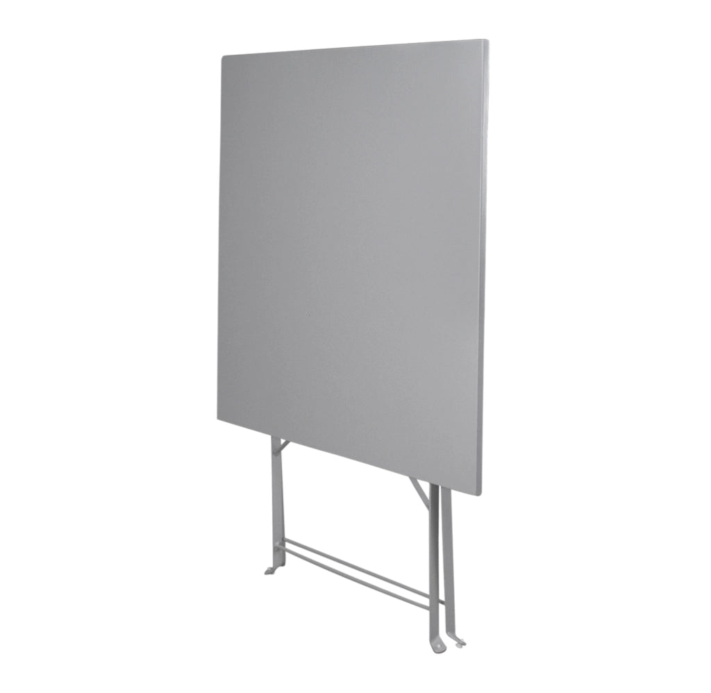 Tavolo pieghevole in metallo grigio, tavolo richiudibile 70x70 cm - Sorrento - TQ01-7.7SOPI