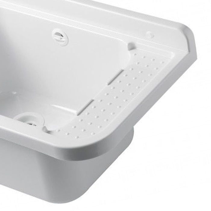 Pilozzo a muro in resina da 50 cm bianco