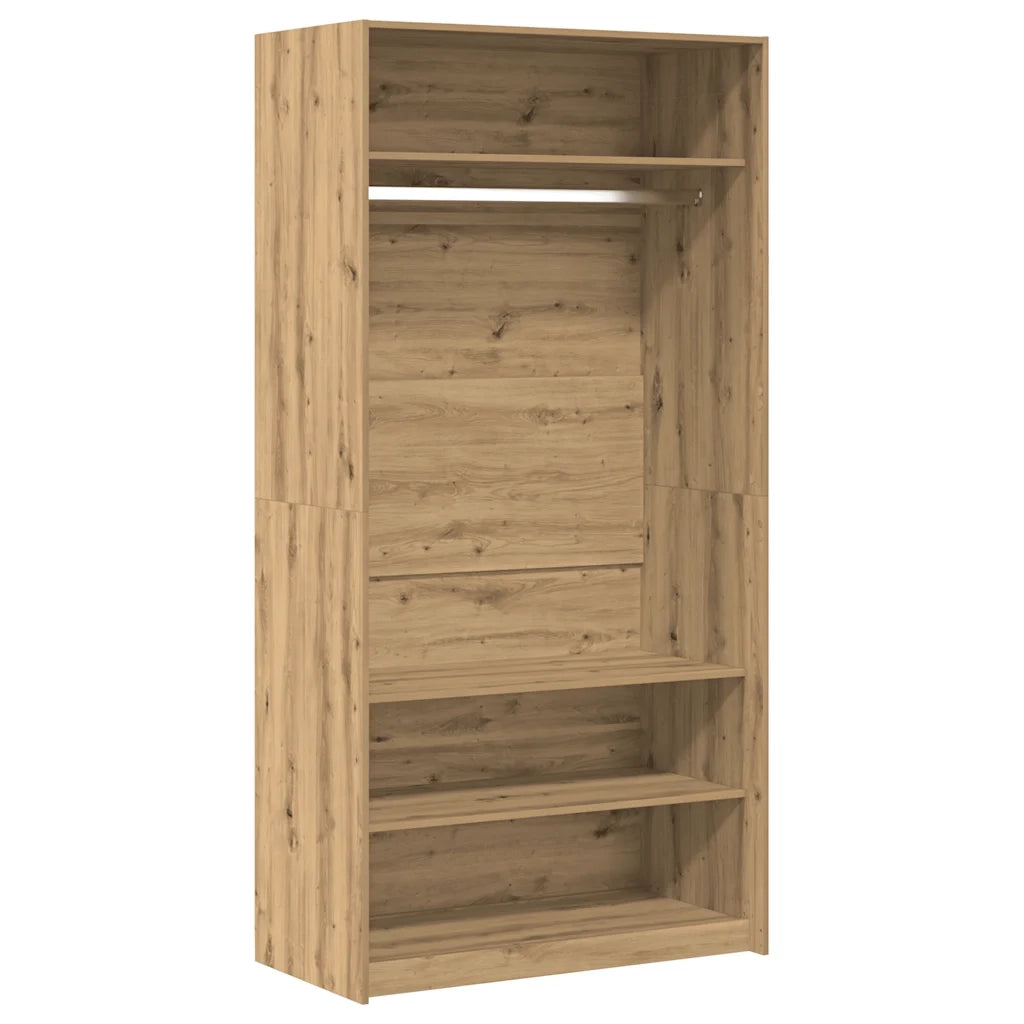 Armadio Rovere Artigianale 100x50x200 cm in Legno Multistrato CFW5963473