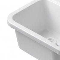 Pilozzo a muro in resina da 50 cm bianco