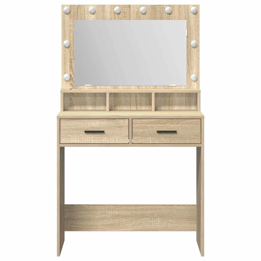 Tavolo da Trucco con cassetto Rovere Sonoma 79 x 41 x 135 cm 865084