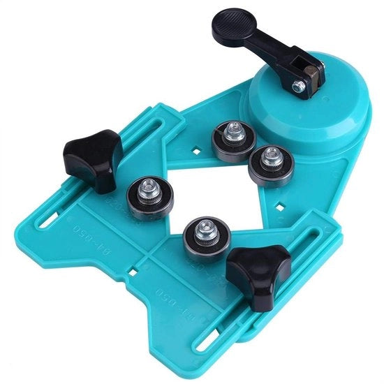 Kit di foratura 4-80 mm - Cerca fori regolabile - Attrezzo di fissaggio - Trovatore di spazi - Precisione alta - Materiale in plastica di alta qualità - Precisione di foratura precisa