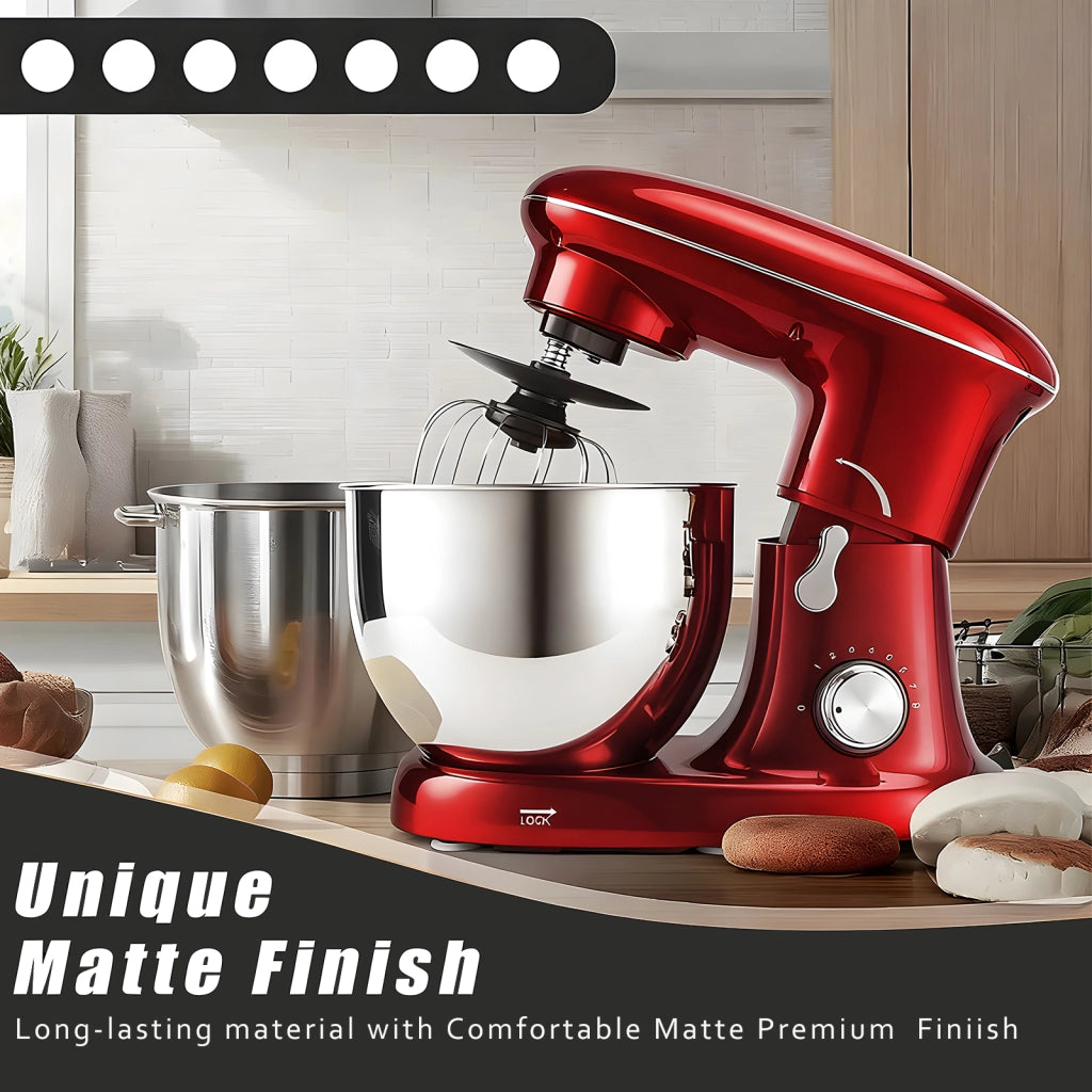 ZMH Frusta elettrica rossa per uova 1400W 5L  utensile da cucina per cottura al forno e panna