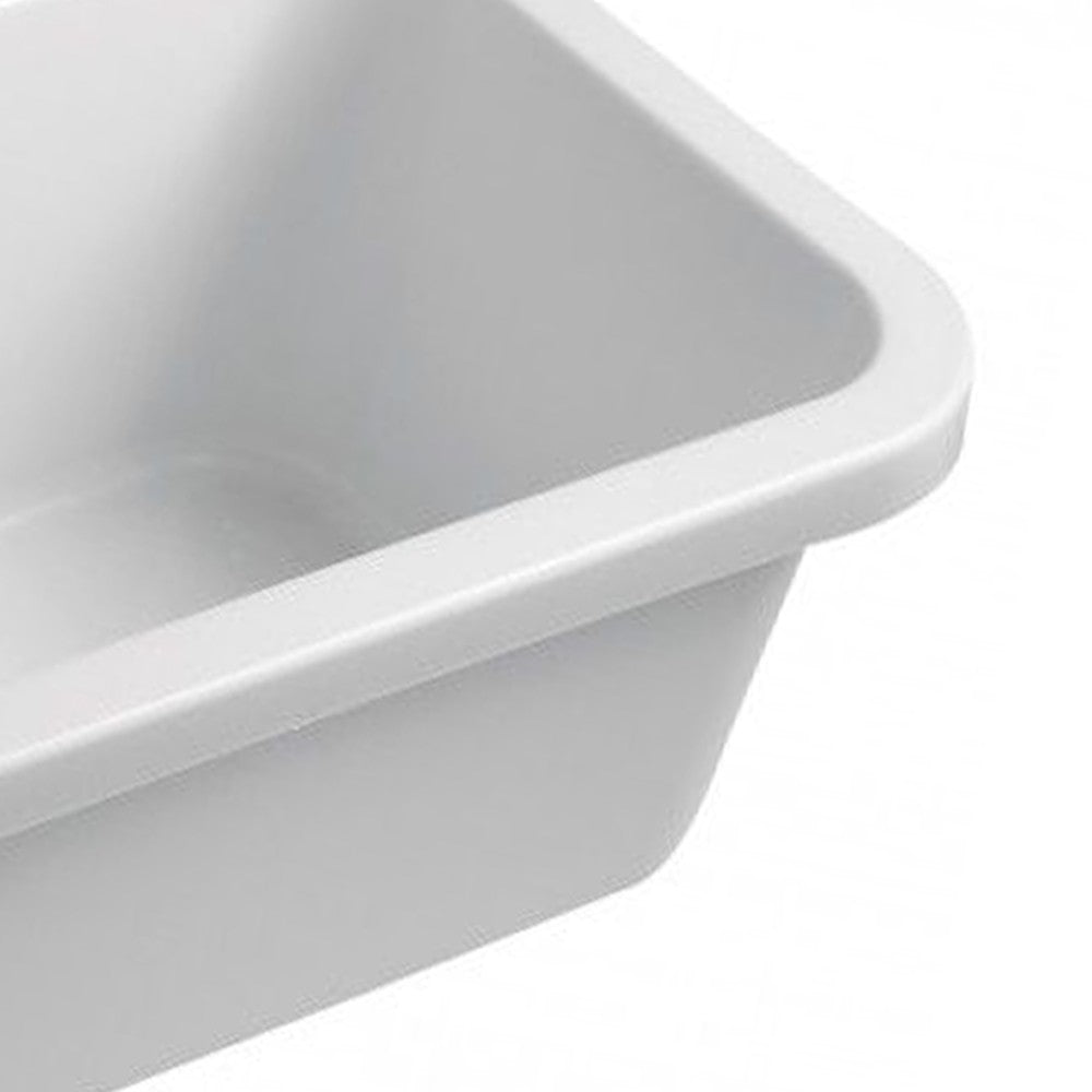 Pilozzo a muro in resina da 55 cm bianco