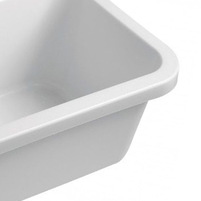 Pilozzo a muro in resina da 55 cm bianco