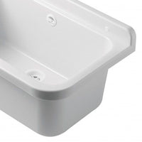 Pilozzo a muro in resina da 55 cm bianco