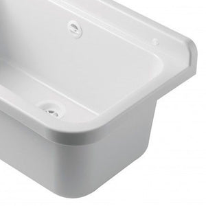 Pilozzo a muro in resina da 55 cm bianco