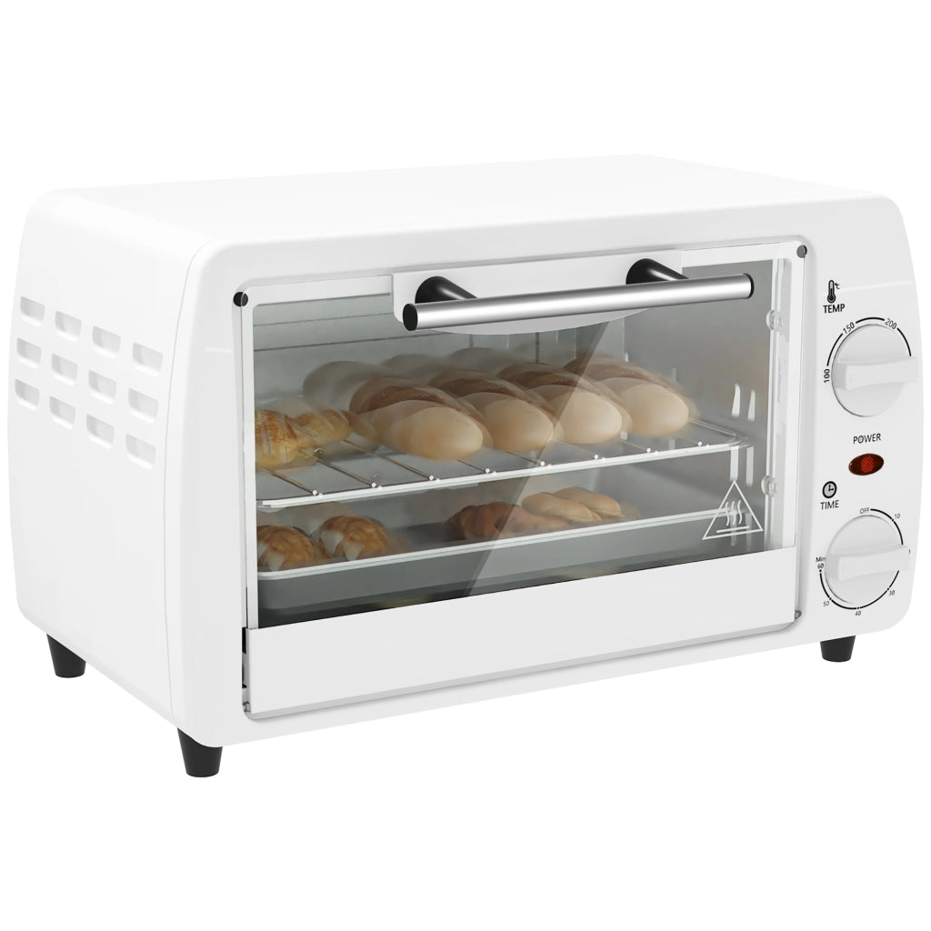 Forno Elettrico da Tavolo 10L ¨C Xylo ¨C 750W 230¡ãC Timer Bianco 36,5x26x22cm