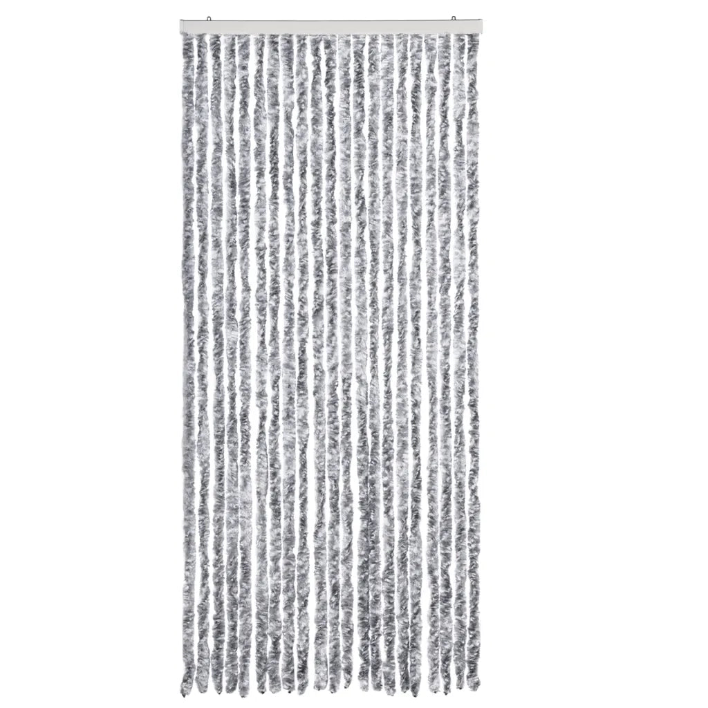 Zanzariera Bianco e Grigio 90x220 cm Ciniglia CFW2558026