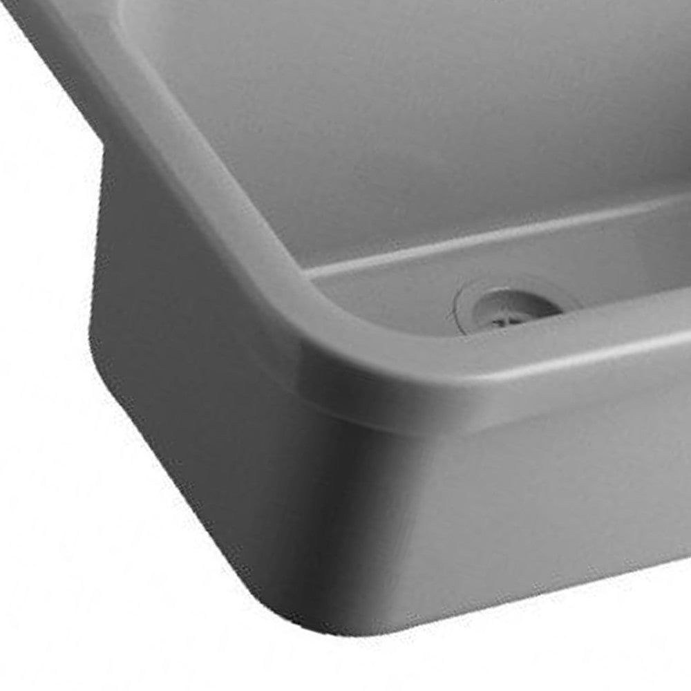 Pilozzo a muro in resina da 55 cm grigio