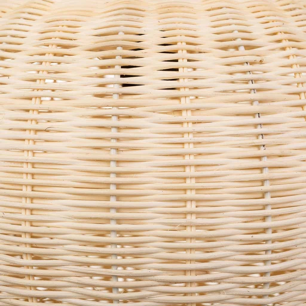 Plafoniera in rattan marrone 38x38x28h
