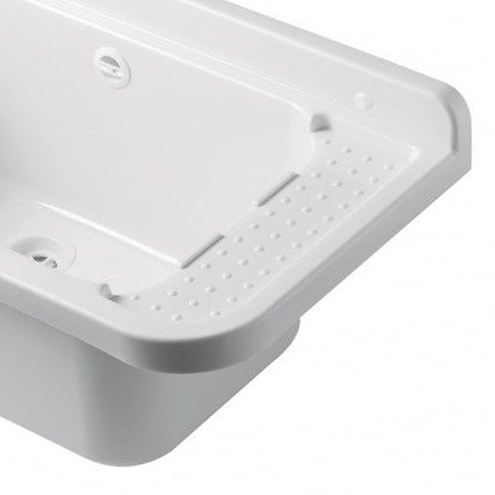 Pilozzo a muro in resina da 60 cm bianco