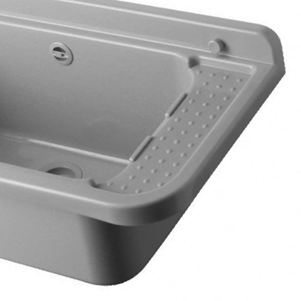 Pilozzo a muro in resina da 60 cm grigio