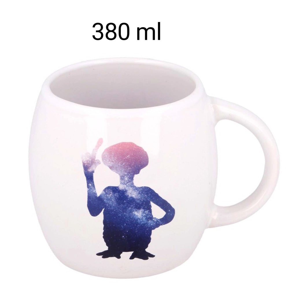 Tazza in Ceramica da 380ml con Confezione Regalo Extraterrestre Galattica Bianco E.T.