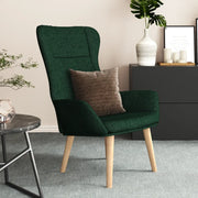 Poltrona Relax Verde Scuro in Tessuto 341399