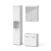 Vicco Set mobili bagno Bianco 3 parti, con colonna
