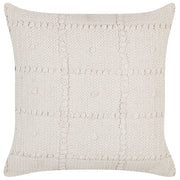 Cuscino decorativo in cotone beige 45 x 45 cm Motivo geometrico Boho Design Cuscino da lancio