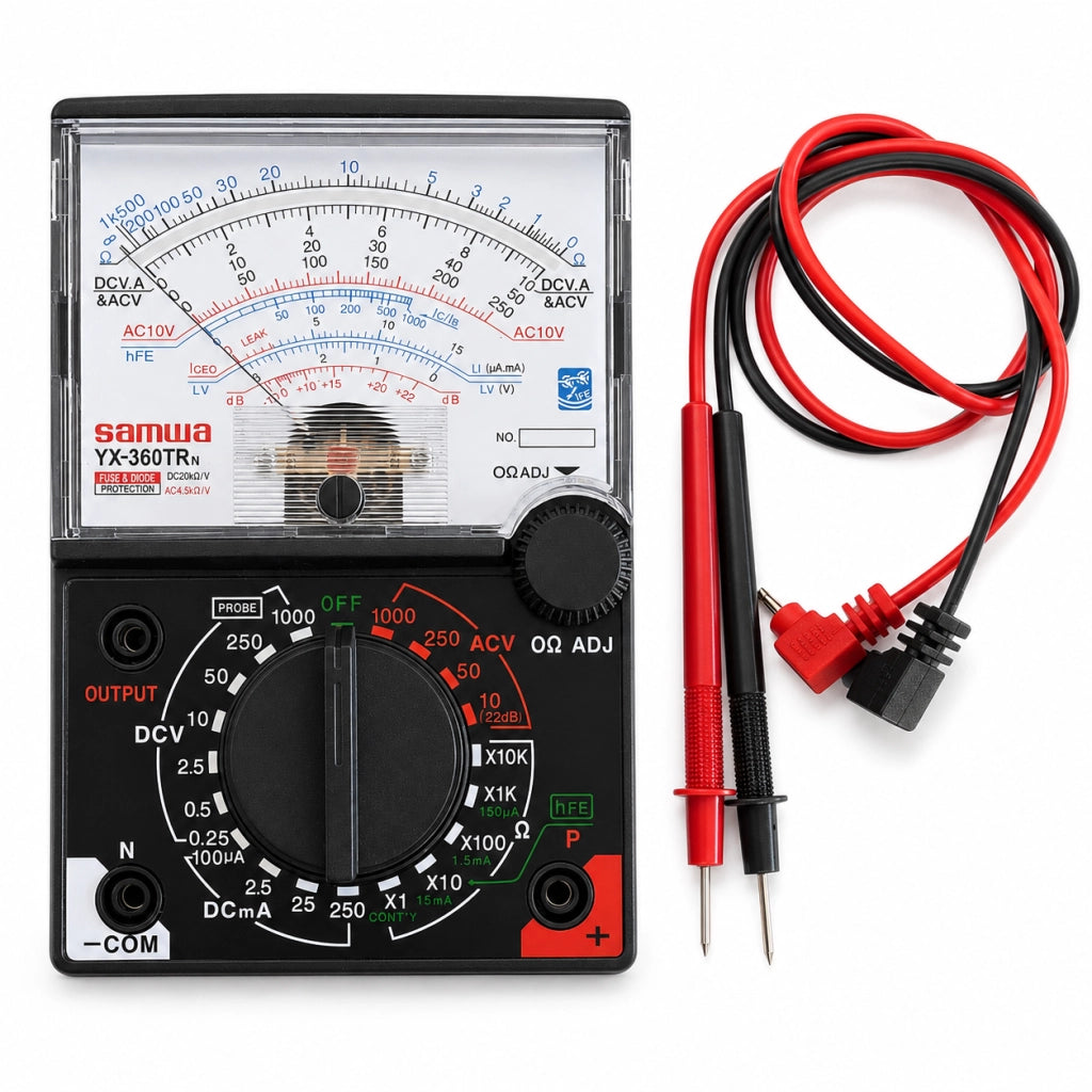 Multimetro Tester Analogico con Cavi e Puntali YX-360TRN