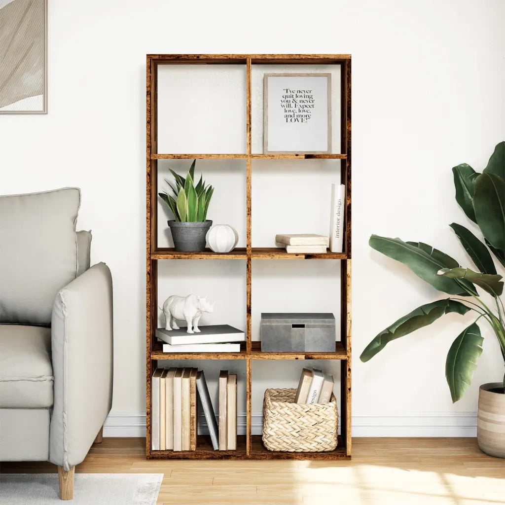 Libreria Divisorio Legno Antico 69,5x29x137,5 cm in Truciolato 858028