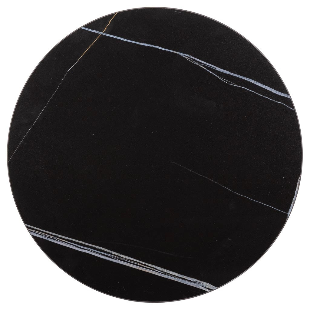 Set tavoli 3 pezzi metallo nero 29x29x46h-34x34x52h-39x39x57h cm